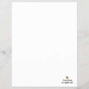 Flyer Americano como tarado de maçã