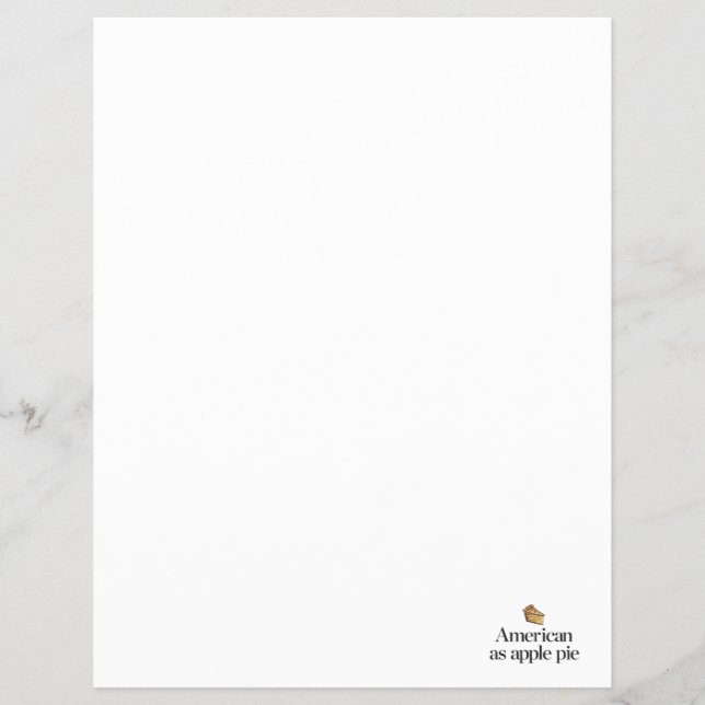 Flyer Americano como tarado de maçã (Frente)