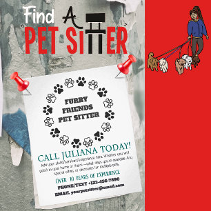 Flyer Amigos de Furto Pet Sitter Pequenas Empresas