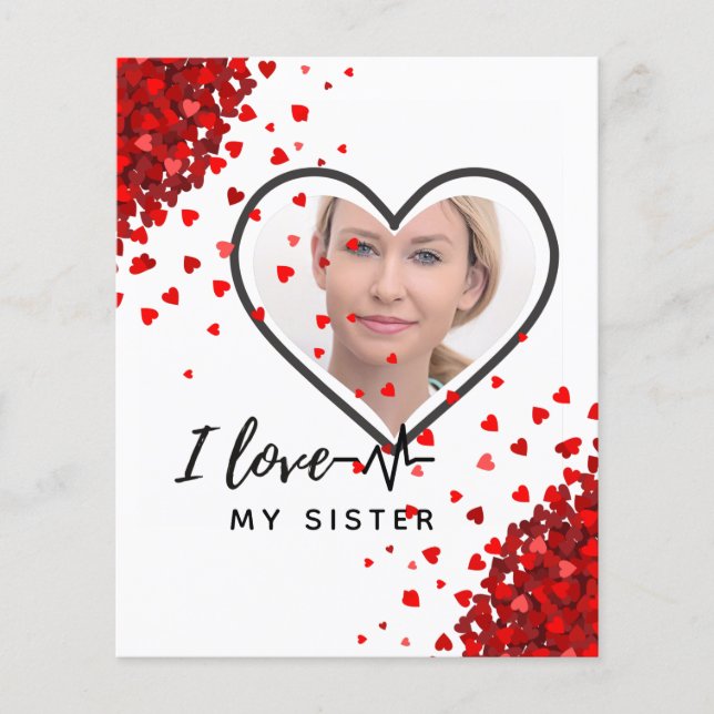 Flyer Amo Minha IRMÃ - O melhor presente personalizado d (Frente)