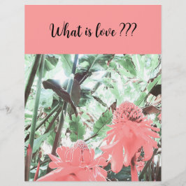 Flyer Amor Tropical Peach Wedding