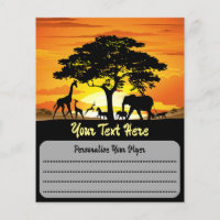 Animais Selvagens no Sunset da savana africana