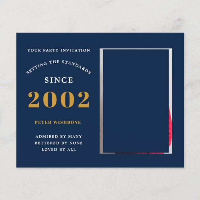 Flyer Aniversário de 21 anos de Orçamento Convite 2002 F (Frente)