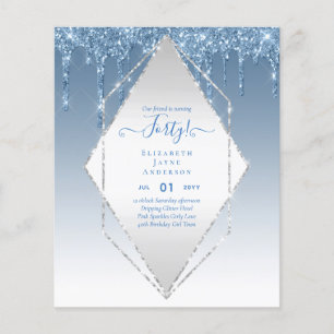 Flyer aniversário de 40 anos convoca sua relíquia de g