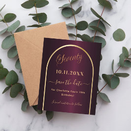 Flyer Aniversário de 70 do orçamento de ouro da Borgonha