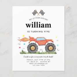 Flyer Aniversário de criança de Sinalizadores de Raça de