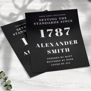 Flyer Aniversário do Orçamento Branco Preto