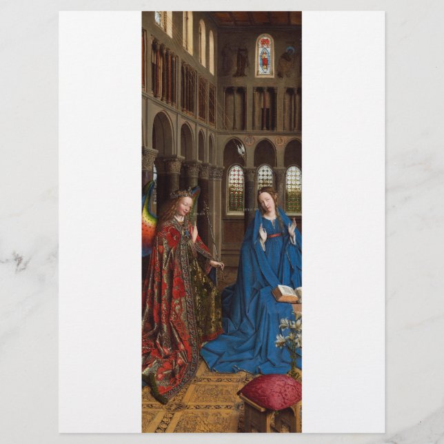 Flyer Anunciação de Van Eyck Premium Luz da Catedral (Frente)