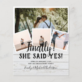 Flyer Anúncio de Convite de casamento de FOTO DO ORÇAMEN