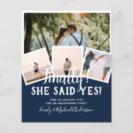 Flyer Anúncio de Convite de casamento de FOTO DO ORÇAMEN