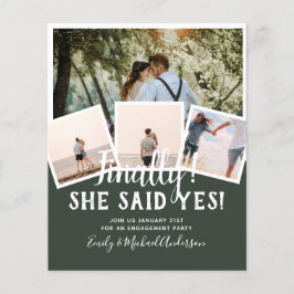 Flyer Anúncio de Convite de casamento de FOTO DO ORÇAMEN