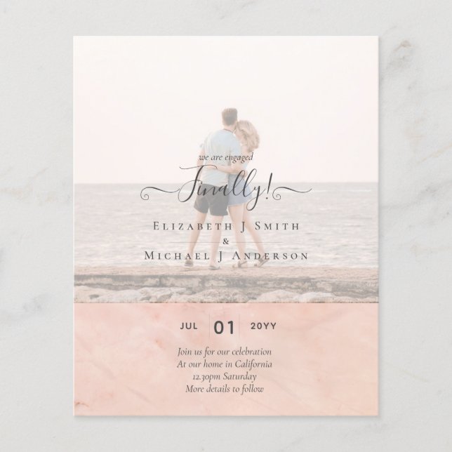 Flyer Anúncio de Festa de COMPROMISSO com Sobreposição d (Frente)