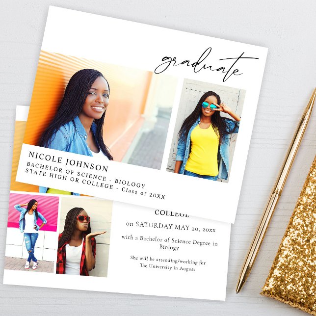 Flyer Anúncio de Formando de Fotografia Múltipla Chic 5  (Criador carregado)