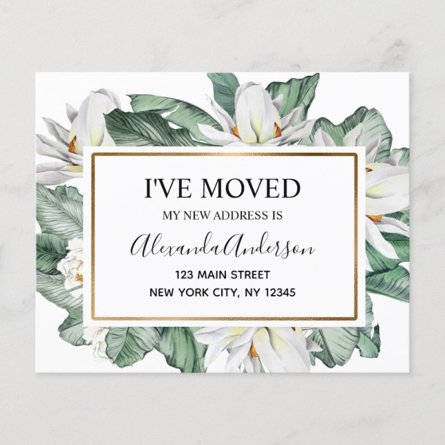 Flyer Anúncio de Movimentação de Orçamento Tropical Flor (Frente)