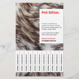 Flyer Anúncio de Serviço de Atenção de Pet Sitter Modern