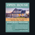Flyer Anúncios de Casa Aberta do na moda Realtor<br><div class="desc">Folhetos De Anúncios De Casa Aberta Do na moda Realtor Pela Loja Cartão de visita.</div>