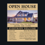 Flyer Anúncios de Casa Aberta do na moda Realtor<br><div class="desc">Folhetos De Anúncios De Casa Aberta Do na moda Realtor Pela Loja Cartão de visita.</div>