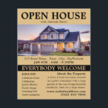 Flyer Anúncios de Casa Aberta do na moda Realtor<br><div class="desc">Folhetos De Anúncios De Casa Aberta Do na moda Realtor Pela Loja Cartão de visita.</div>