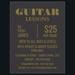Flyer Anúncios de lições de Na moda Guitar<br><div class="desc">Lições De Guitarra Publicando Folhetos Na Loja De Cartão de visita.</div>