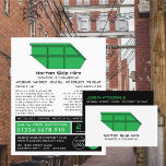 Flyer Anúncios de Skip, Skip/Dumpster Company<br><div class="desc">Folhetos De Publicidade Da Empresa Skip/Dumpster Pela Loja De Cartão de visita.</div>