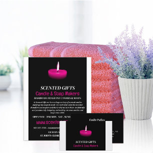 Flyer Anúncios de velas, velas e produtores de sabão ros