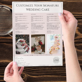 Flyer Anúncios em bolos