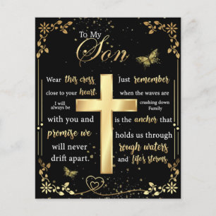 Flyer Ao Meu Filho Presente, Borboleta Lover, Letra Flor