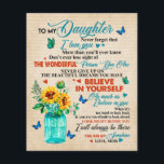 Flyer Ao Meu Presente De Filha, Sobreloso De Borboleta,<br><div class="desc">Para o meu presente de filha,  borboleta,  presentes de girassol - Este é um presente maravilhoso para a sua família,  para o seu amigo em qualquer ocasião,  como o aquecimento doméstico,  o aniversário,  a nova casa - Pode ser usado para decoração da casa,  tornar a sua casa mais linda!</div>