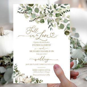 Flyer Apaixonar Pumpkin Orçamento Convite para Casamento