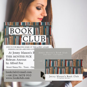 Flyer Apresentação de Livro, Anúncios de Clube de Livro