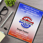 Flyer Aquecimento e ar condicionado do HVAC<br><div class="desc">Com o aquecedor HVAC e o avião de ar condicionado,  vocês se destacarão com este estilo simplista moderno. Personalize facilmente suas informações e adicione seu logotipo transparente ao design ou use este.</div>