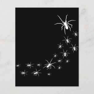 Flyer Aranha Assustadora do Halloween   Ideia do Present