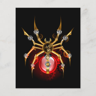 Flyer Aranha-do-galo em preto