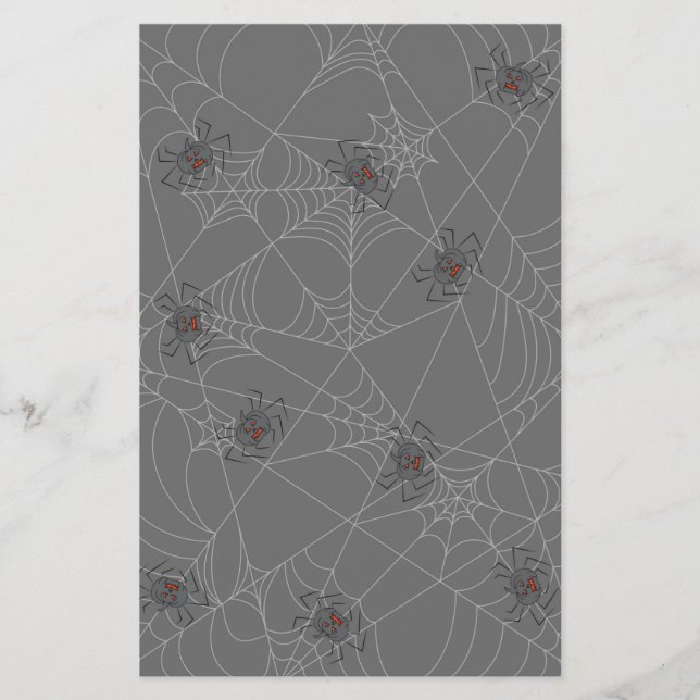 Flyer Aranhas do Dia das Bruxas e abóboras (Frente)