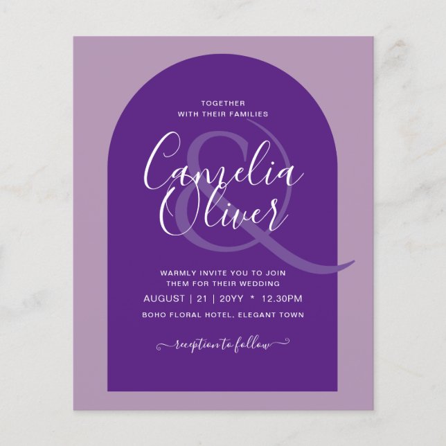 Flyer Arca de Ampersand do Script de Casamento All-in-1  (Frente)