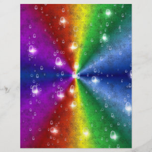 Flyer arco-íris em leatheroptik de pele de elefante & go