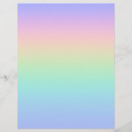 Flyer Arco-íris pastel