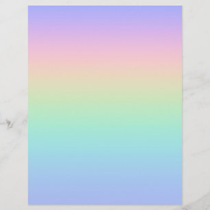 Flyer Arco-íris pastel