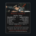 Flyer Areia clássica, publicidade masculina contra barbe<br><div class="desc">Areia Clássica,  Bandeiras de publicidade masculinas na Loja de Cartão de visita.</div>