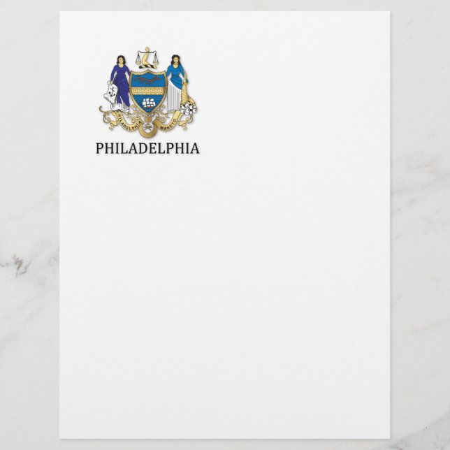 Flyer Armas da cidade de Filadélfia (Frente)