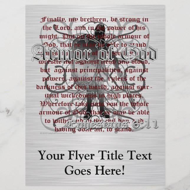 Flyer Armor do Soldado de Deus (Frente)