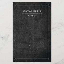 Flyer Art Deco Texto sobre Madeira Negra