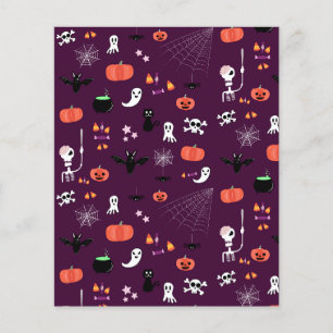 Flyer Arte Assustadoramente Fofa de Halloween