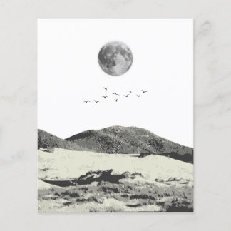 Flyer Arte da lua e da montanha