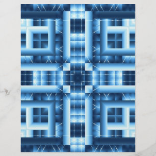 Flyer Arte de hobby personalizável Blues de papel Origa