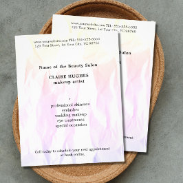 Flyer Artista de Maquiagem de Rosas claro Elegante Moder