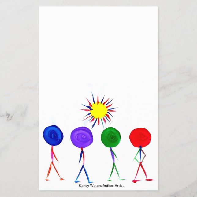 Flyer Artista do Autismo Candy Waters (Frente)