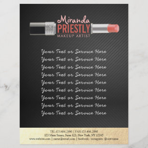 Flyer Artista moderno Stylist Beauty Salon Lipstick