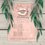 Flyer Artista Salon Cor-de-Rosa Panorâmica Pêssego Pêsse<br><div class="desc">Convide potenciais clientes a descobrirem o brilho de sua experiência de beleza com este deslumbrante Artista Makeup Salon Flyer do Zazzle, projetado para capturar a essência do glamour e do estilo. Adorado com um fundo brilhante e cor-de-rosa radiante, o folheto chama a atenção instantaneamente, enquanto a sutil marca de beijo...</div>
