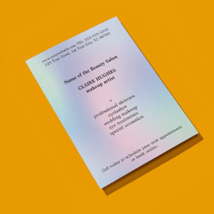 Flyer Artista Simples de Maquiagem de Pastel